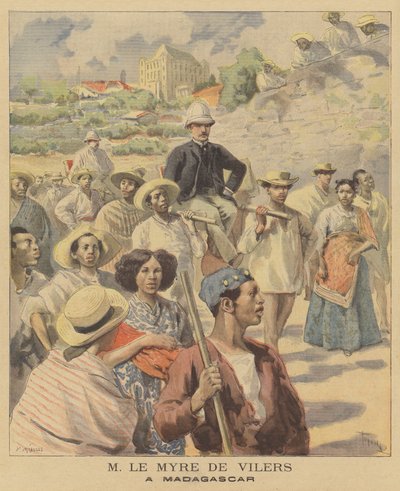Charles Marie Le Myre de Vilers in Madagascar by French School